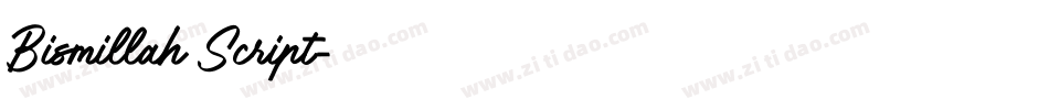 Bismillah Script字体转换